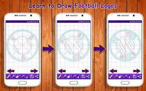Learn to Draw Football Logos screenshot 1
