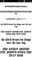 Fonts for FlipFont 50 Gothic screenshot 0