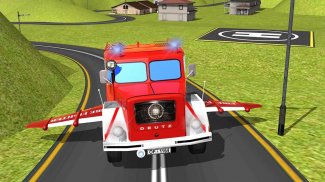 Flying Firefighter Truck 2016 screenshot 2