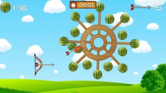 Tirador De Frutas - Tiro Con Arco Juego screenshot 0