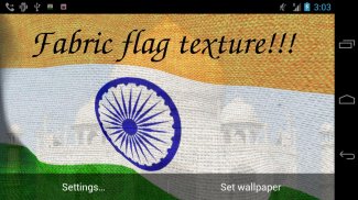 3D India Flag Live Wallpaper screenshot 2
