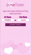 Prova Amor - Love Tester screenshot 1