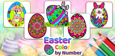 Easter Eggs Color by Number