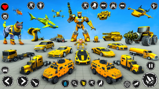 Trò chơi biến hình robot sói - trò chơi xe robot screenshot 4