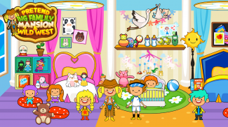 My Pretend Family Mansion: Casa de muñecas screenshot 3