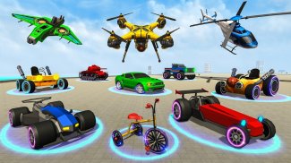 ड्रोन रोबोट कार गेम - रोबोट ट्रांसफॉर्मिंग गेम्स screenshot 3