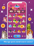 Pet Shop Merge - Free Animal Games screenshot 2