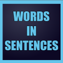 Word in Sentences:  ปรับปรุงเกมภาษาอังกฤษ Icon