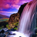 Magical Waterfall View LWP Icon