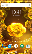Gold Rose Live Wallpaper Theme screenshot 3
