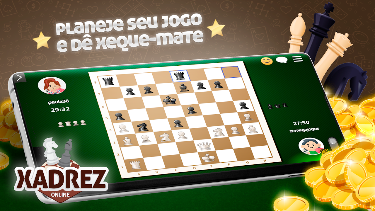 Jogos de xadrez para dois jogadores: Jogos de cérebro para 2 jogadores de xadrez  grátis::Appstore for Android