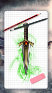 How to draw weapons. Daggers screenshot 17