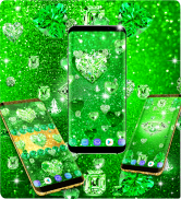 Green diamond shiny wallpapers screenshot 3