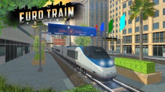 Euro Tren de curse 3D screenshot 3