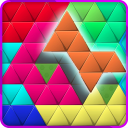 Hexagon Square Triangle Puzzle Block Icon