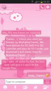 GO SMS Pro Theme Pink Cat screenshot 1