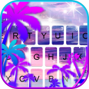 Summer Holiday Seaside Tema de teclado Icon