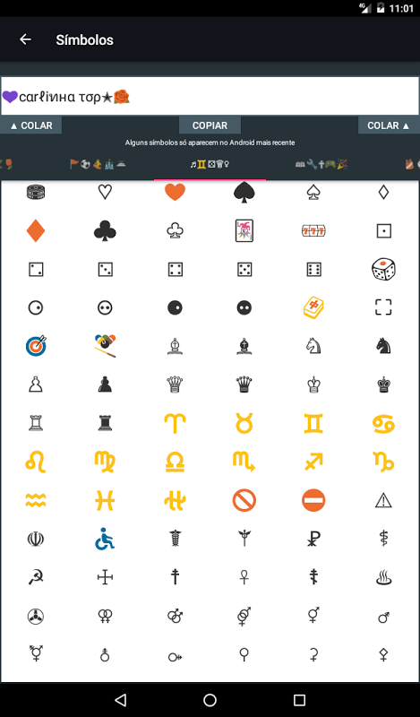 Download do APK de Símbolos e Letras Para Nomes para Android