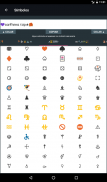 Letras diferentes, símbolos, emojis, decorações screenshot 17