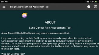 Lung Cancer Risk Assessment Tool screenshot 7