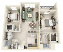 3D Modular Home Floor Plan screenshot 6