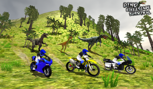 Dino Escape Bike Survival screenshot 1