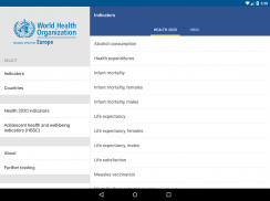 WHO/Europe health statistics screenshot 5