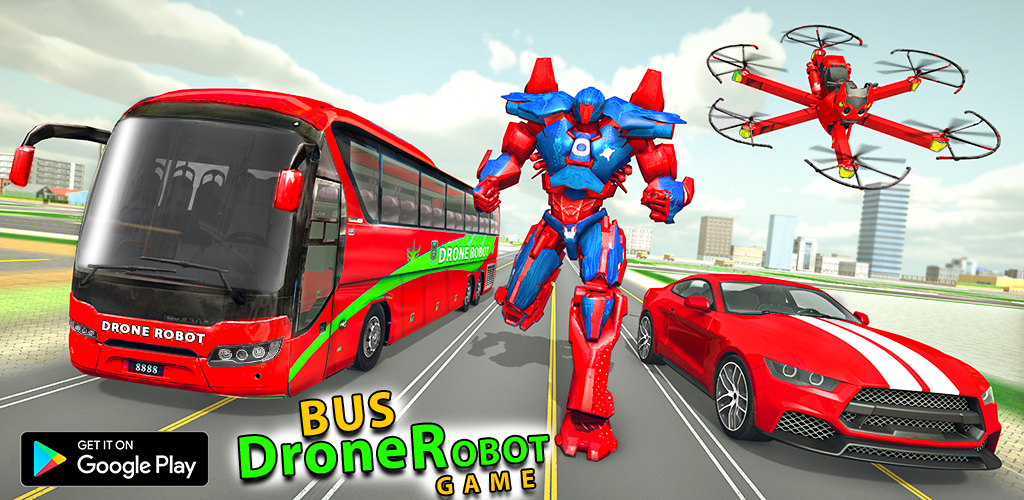 Air Drone Robot Transform Battle- Best Robots war free games