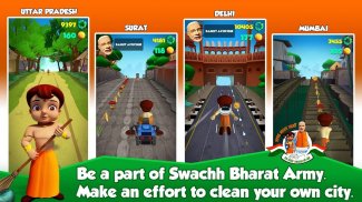 छोटा भीम स्वच्छ भारत रन screenshot 3