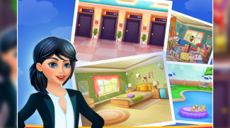 Hotel & resort management game for girl with level screenshot 0