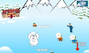 SnowBall Fight Winter Game HD screenshot 1