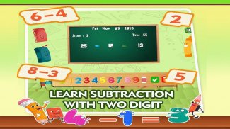 Aprendendo jogo de subtração matemática screenshot 3