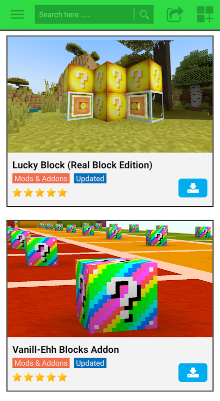 One lucky block survival mod APK for Android Download