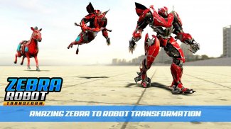 Zebra Robot Car Game: Robot Transforming Games screenshot 5