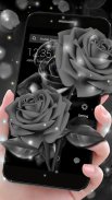 Black Rose APUS Launcher Theme screenshot 3