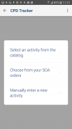 SOA CPD Tracker screenshot 2