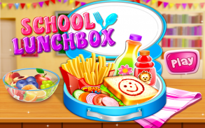 Schule Lunchbox Food Maker - Kochen Spiel screenshot 0