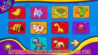 Jigsaw - Preschool Animal Puzzles for Kids PRO screenshot 0