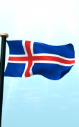 Iceland Flag 3D Free Wallpaper screenshot 7