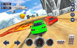 Mega Ramp Simulator Mobil -3D yang mustahil Stunts screenshot 5