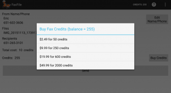 FaxFile - Send Fax from phone screenshot 9