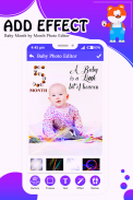 Baby Month by Month Photo Edit screenshot 1