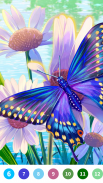 Butterfly Paint by Number Game screenshot 0