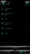 Dialer theme Gloss Black Green screenshot 3