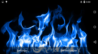 Blue Fire Live Wallpaper 3D screenshot 1