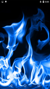 Blue Fire Live Wallpaper 3D screenshot 0