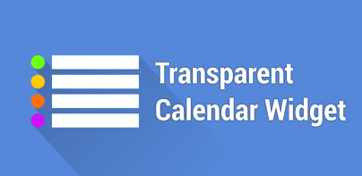 Transparent Calendar Widget