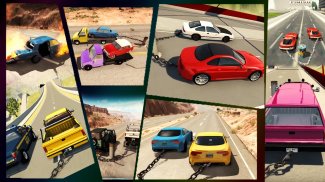 Chained Cars Against Ramp 3D screenshot 0