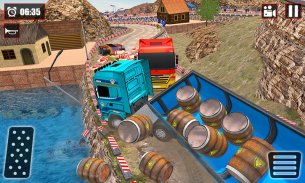 Offroad Snow Trailer Truck Driving Game 2020 screenshot 7