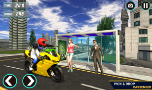 MotorBike Taxi Simulator -Tourist Bike Driver 2020 screenshot 9